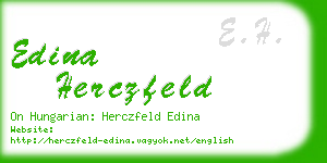 edina herczfeld business card